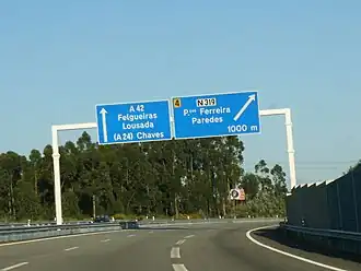 Image illustrative de l’article Autoroute A42 (Portugal)