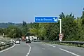 Panneau D32b de l'aire de Chanses, autoroute A48.