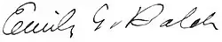 signature d'Emily Greene Balch
