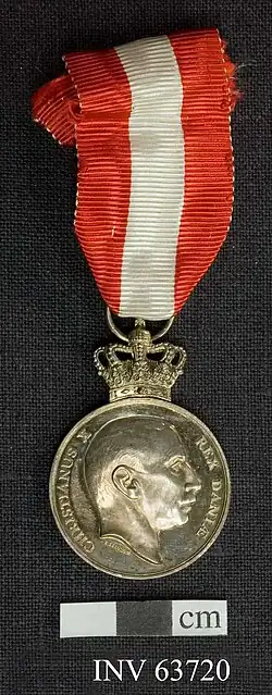Médaille de la liberté du roi Christian X