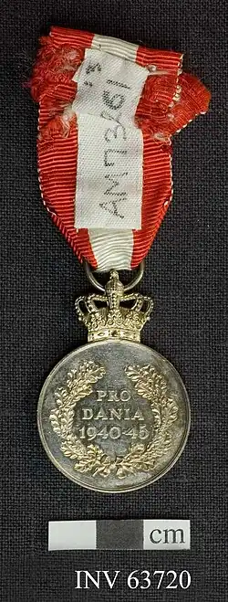 Médaille de la liberté du roi Christian X