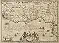 Carte du golfe de Guinée - Peter Schenk l'Ancien (1660 - 1718); Gerard Valck (1652 - 1726).