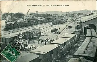 La gare, avant 1907.