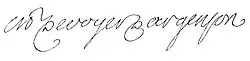 signature de Marc-Pierre de Voyer de Paulmy, comte d'Argenson