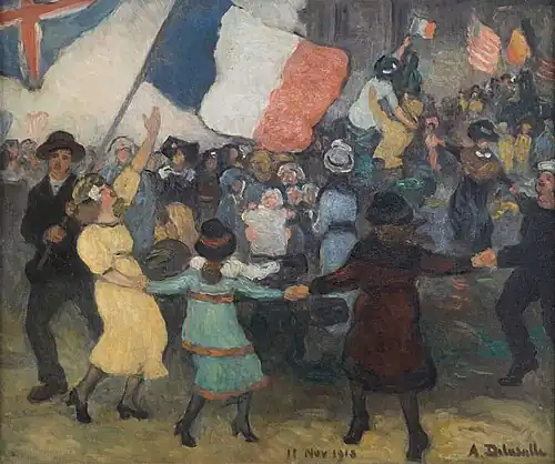 Une scène de l'armistice, 11 novembre 1918 (1918), La Contemporaine