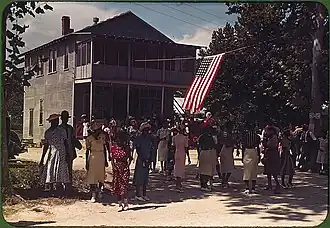 Célébration du 4 juillet à Saint-Helena Island en 1939