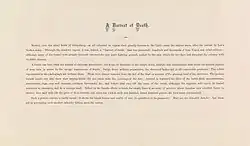 Texte dactylographié, de belle facture.