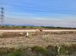 Amaravati, ville nouvelle et future capitale de l'Andhra Pradesh, en construction.