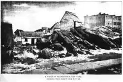 « A Scene in Shantytown », New York, 4 mars 4, 1880 : première photo de journal imprimée grâce au halftoning.