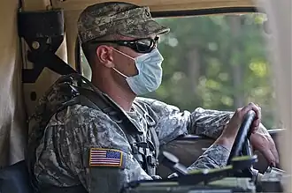 Soldat américain en manœuvre (2011).