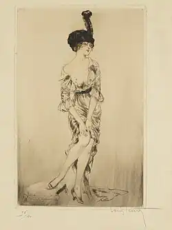 Une Jeune femme à la mode, (années 1920, Wellcome Collection).