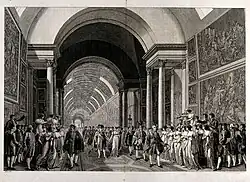 Procession avec Napoléon au Louvre