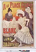 Affiche de Georges Redon pour l'exposition annuelle de blanc, 1900.