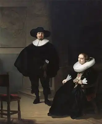 A Lady and Gentleman in Black, par Rembrandt