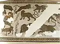 Mosaïque, lancé mixte d’animaux sauvages, musée national du Bardo.