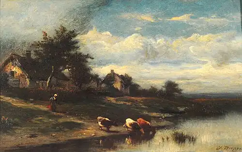 Vaches à la rivière