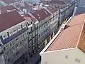 Vue de la Baixa, depuis l'Ascenseur de Santa Justa