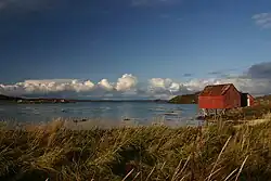 Vue de la ferme de Krøttøya au nord