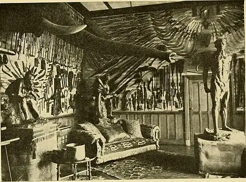 Foto de la cabanne de Ward au Congo, dans A voice from the Congo (1910)