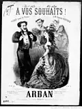 illustration de l'oeuvre "A vos souhaits ! polka pour piano", 1860