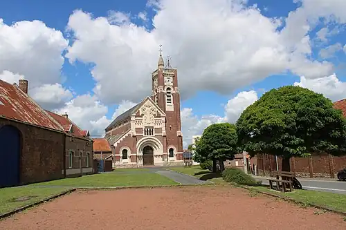 La place de l'église.