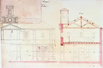 Façade de l’abattoir plan de Narcisse Brunette.