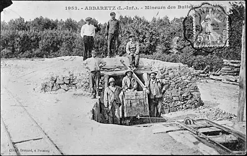 Exploitation de la mise, vers 1912