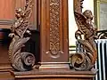Angelots sculptés sur le luterin.