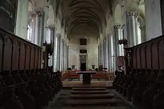 Nef vue depuis le chœur.