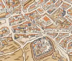 La rue sur le plan de Truschet et Hoyau.