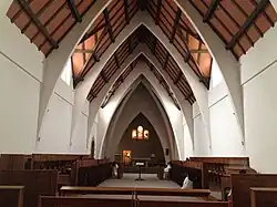 Abbaye La Joie Notre Dame : la chapelle (vue intérieure).