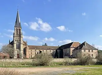 L'abbaye et l'ancien séminaire.