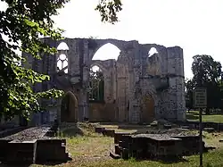 Ruines de l'abbaye royale du Lys à Dammarie-lès-Lys.