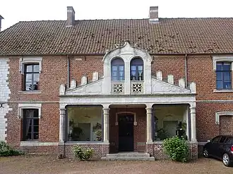 Vestiges de l'abbaye vue du parc.