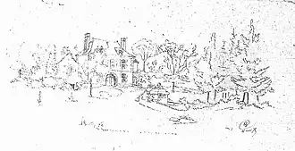 Dessin de Émile Gastebois, 1875, bibliothèque Carnegie (Reims)
