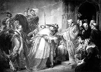 Illustration de l'acte IV, scène 2 (gravure de :Robert Thew&nbsp;(en) d'après Richard Westall).