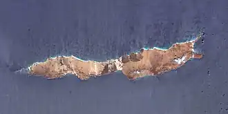 Image satellite d'Abd al Kuri.