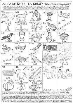 Illustration de l'orthographe guley modifiée en 2017