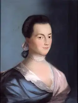 Abigail Adams par Benjamin Blythe, en 1766.