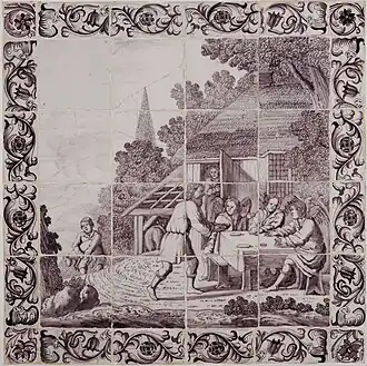 Abraham et les 3 anges (Genèse 18, 1-11), Musée De Lakenhal, Leyde.