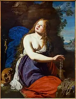 Sainte Marie Madeleine renonçant aux richesses de ce monde, début du XVIIe&nbsp;siècle, Abraham Janssens.