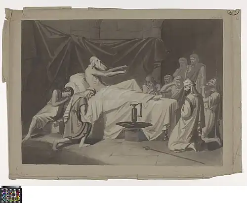 Étude de composition académique : Jacob bénissant son fils Joseph, (1855-1859).