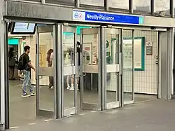 L'accès no&nbsp;1 « Place de la Gare ».