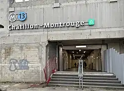 L'accès no&nbsp;1 « Avenue Marx-Dormoy ».