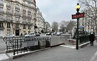 L'accès no&nbsp;3 « Avenue du Président-Wilson ».