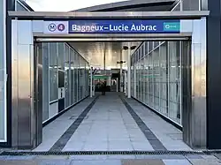 La station Bagneux - Lucie Aubrac sur la ligne 4 du métro de Paris.