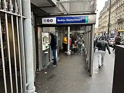 L'accès no&nbsp;3 « Boulevard Barbès ».