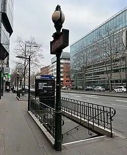 L'accès no&nbsp;2 « Rue de Billancourt ».