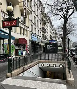 L'accès no&nbsp;6 « Boulevard de Bonne-Nouvelle ».