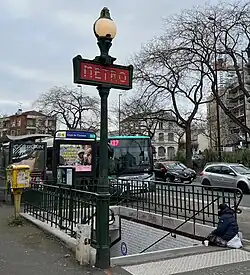 L'accès no&nbsp;4 « Rue Kléber ».